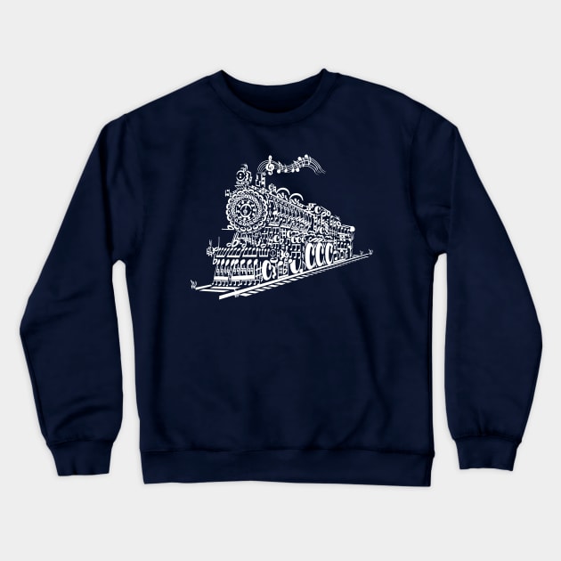 Train Song Crewneck Sweatshirt by caffeinart